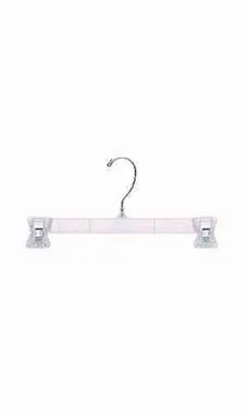 12" Clear Plastic Skirt and Pants Hangers - Plastic Clips