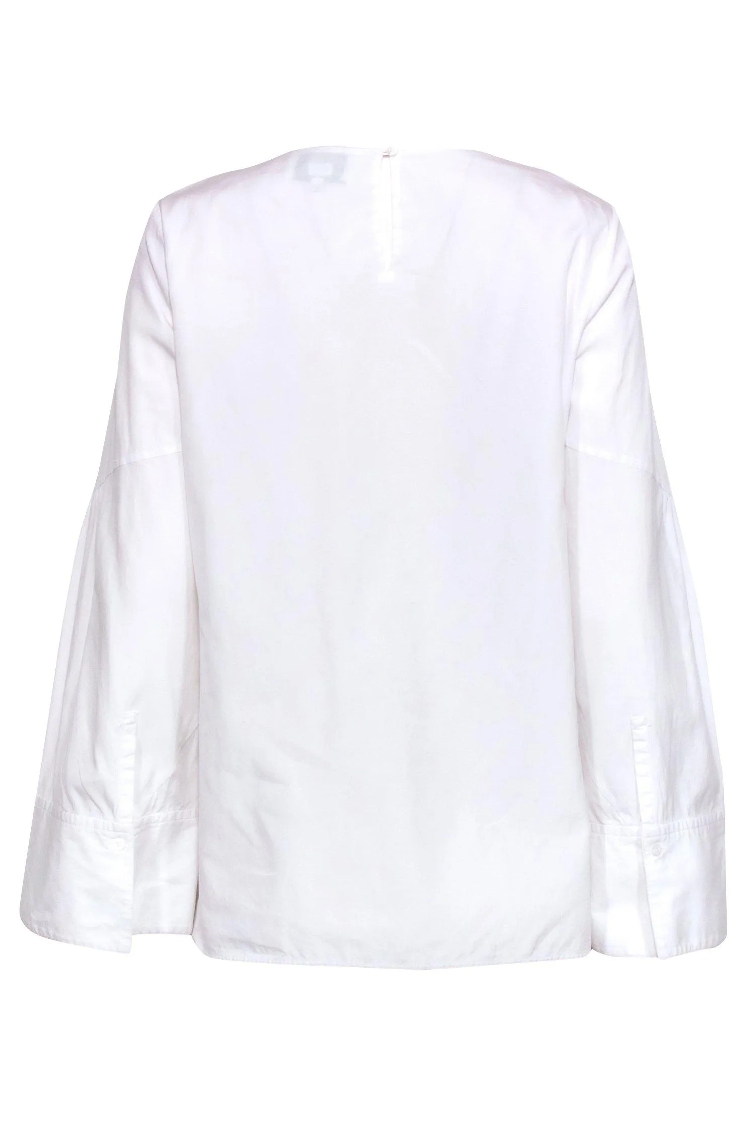 3.1 Phillip Lim - White Long Sleeve Tie Front Blouse Sz 8