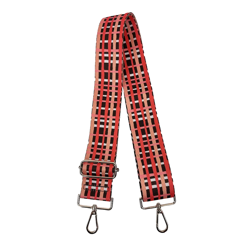 Ahdorned x Madcap Cottage 'Plaid' Interchangeable Adjustable Bag Straps