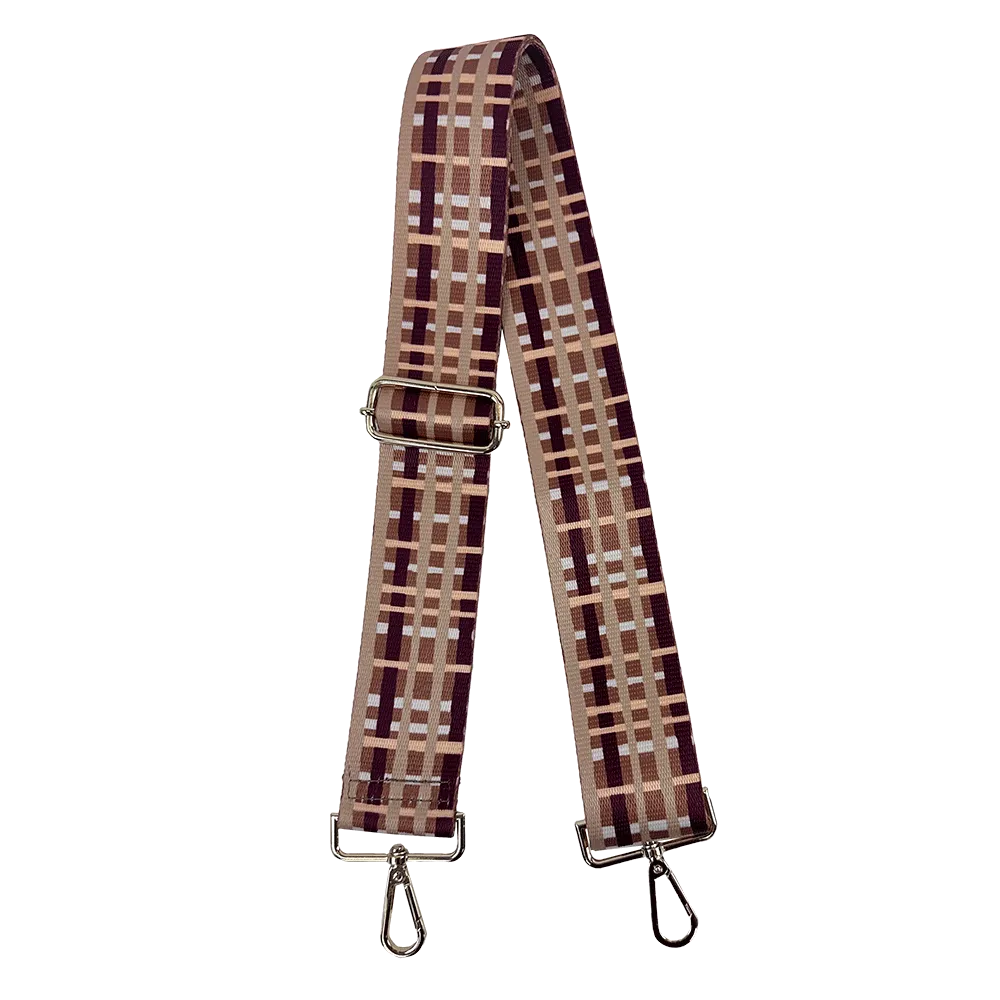 Ahdorned x Madcap Cottage 'Plaid' Interchangeable Adjustable Bag Straps