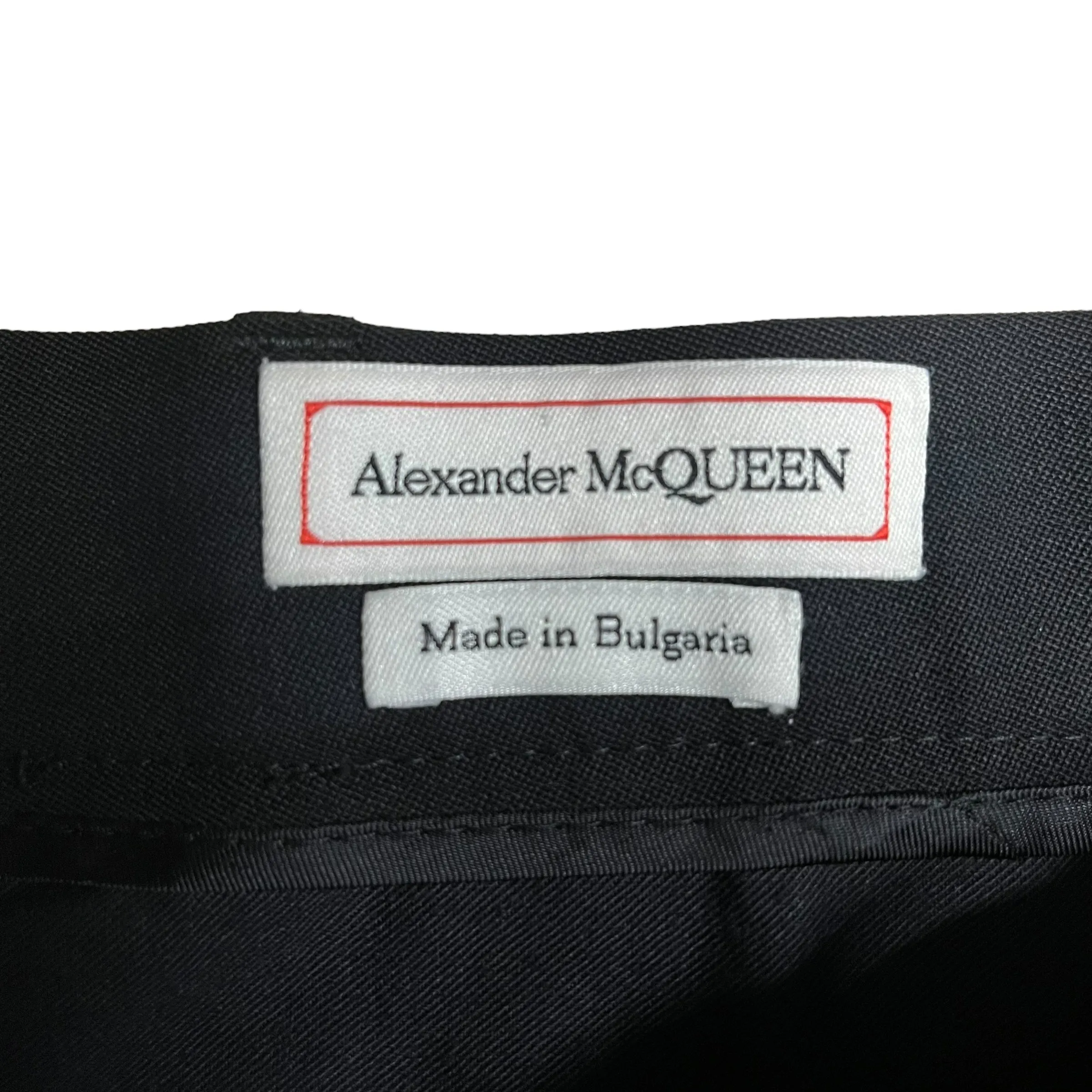 Alexander McQueen/Slacks/52/Cotton/BLK/