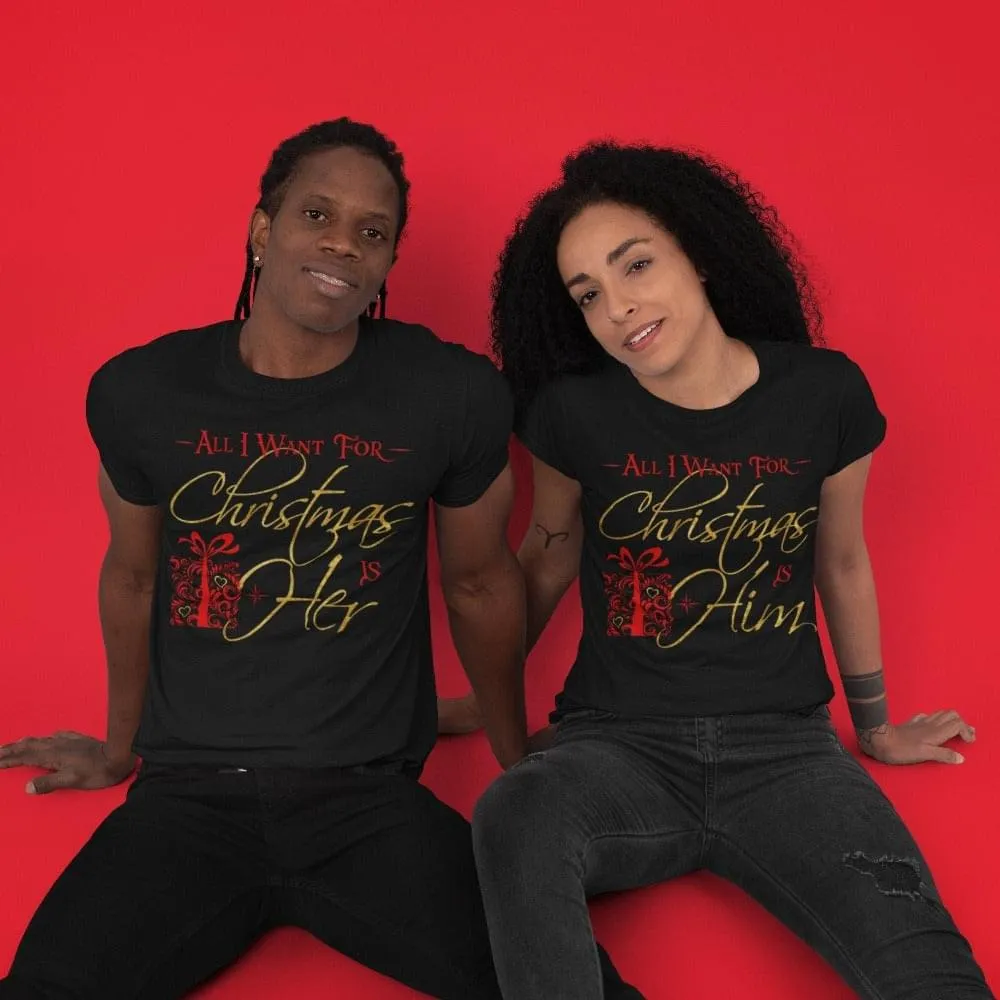 All I Want for Christmas, his and hers shirts