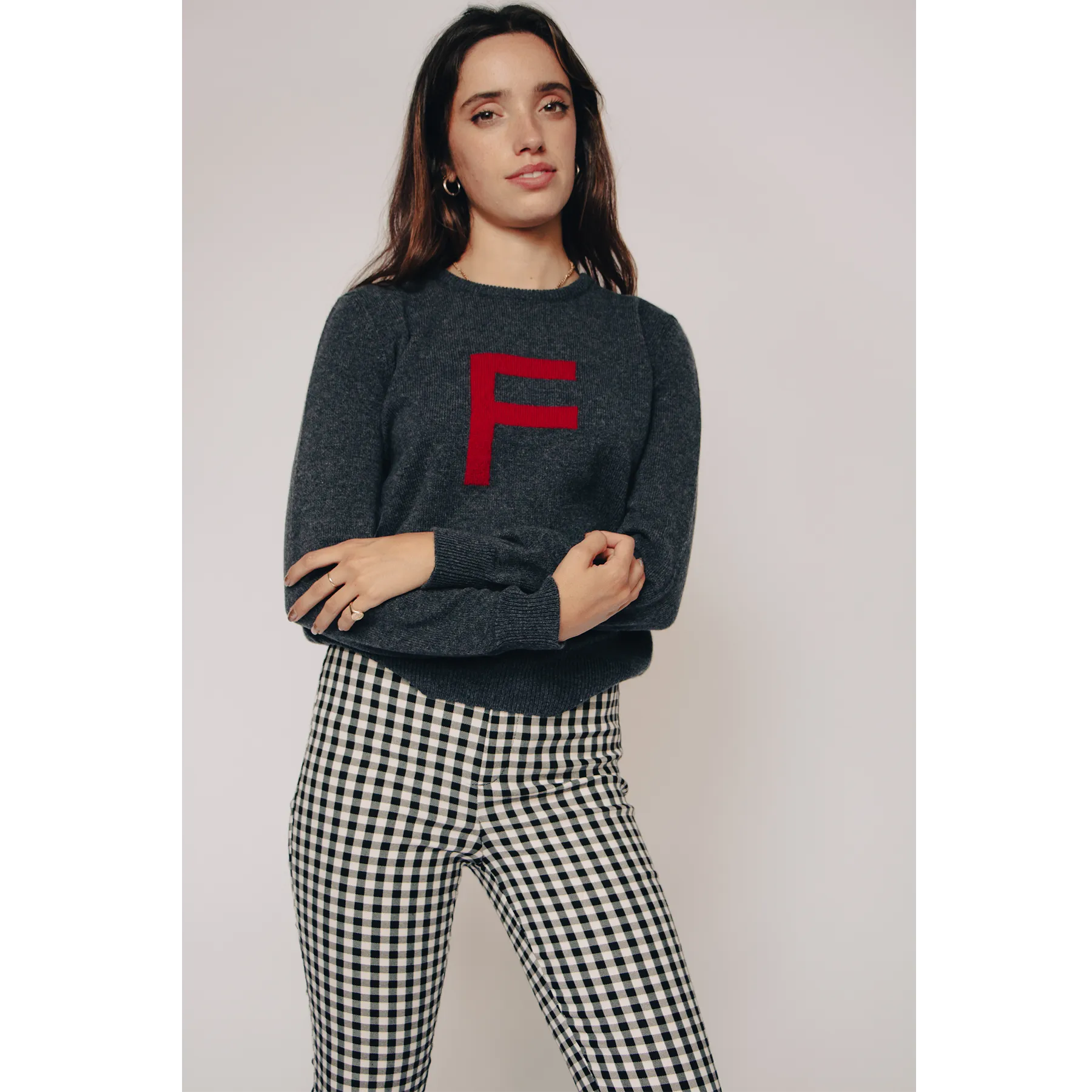 Alphabet F Knit