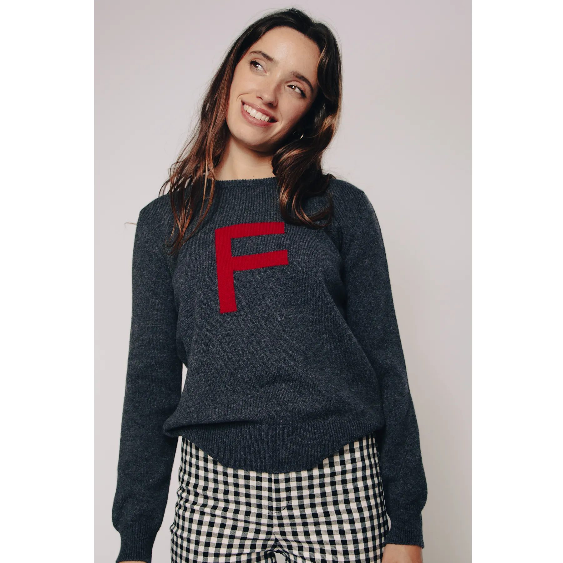 Alphabet F Knit