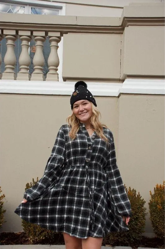 Andrea Plaid Flannel Dress