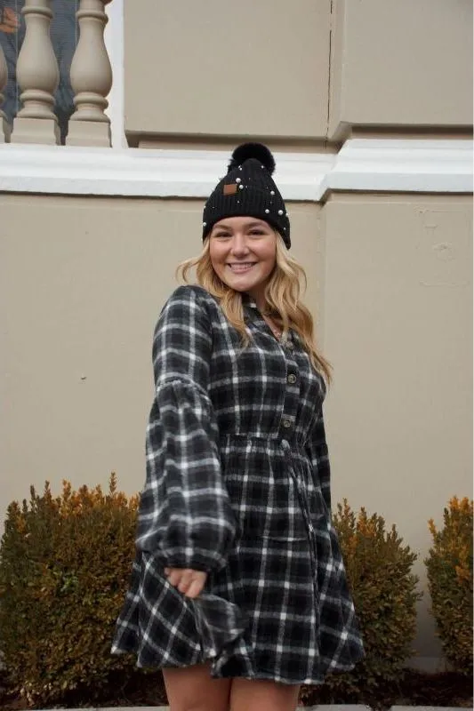 Andrea Plaid Flannel Dress