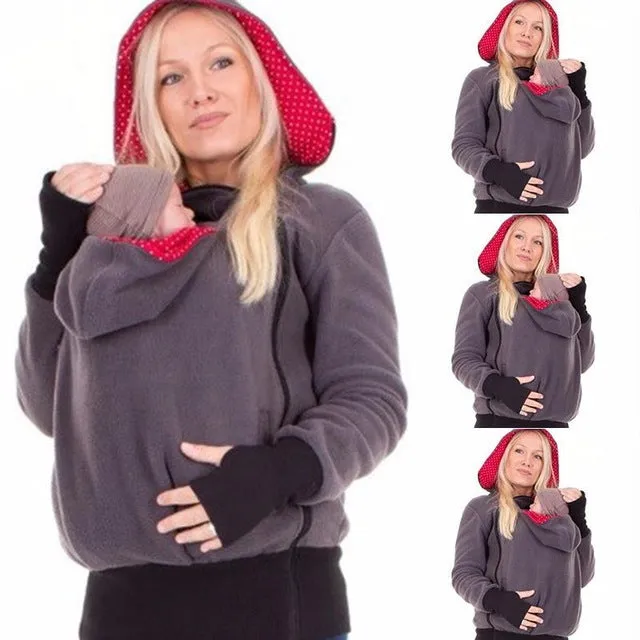 Baby Carrier Jacket Kangaroo Outerwear Hoodies &Sweatshirts