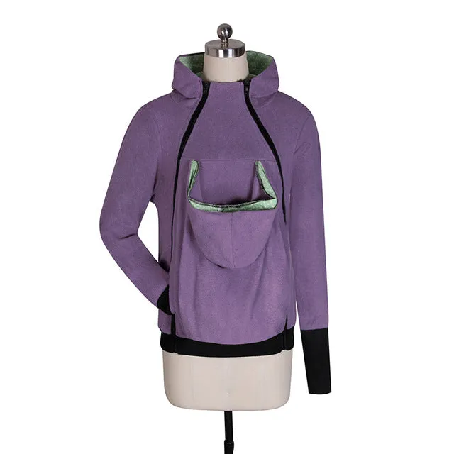 Baby Carrier Jacket Kangaroo Outerwear Hoodies &Sweatshirts