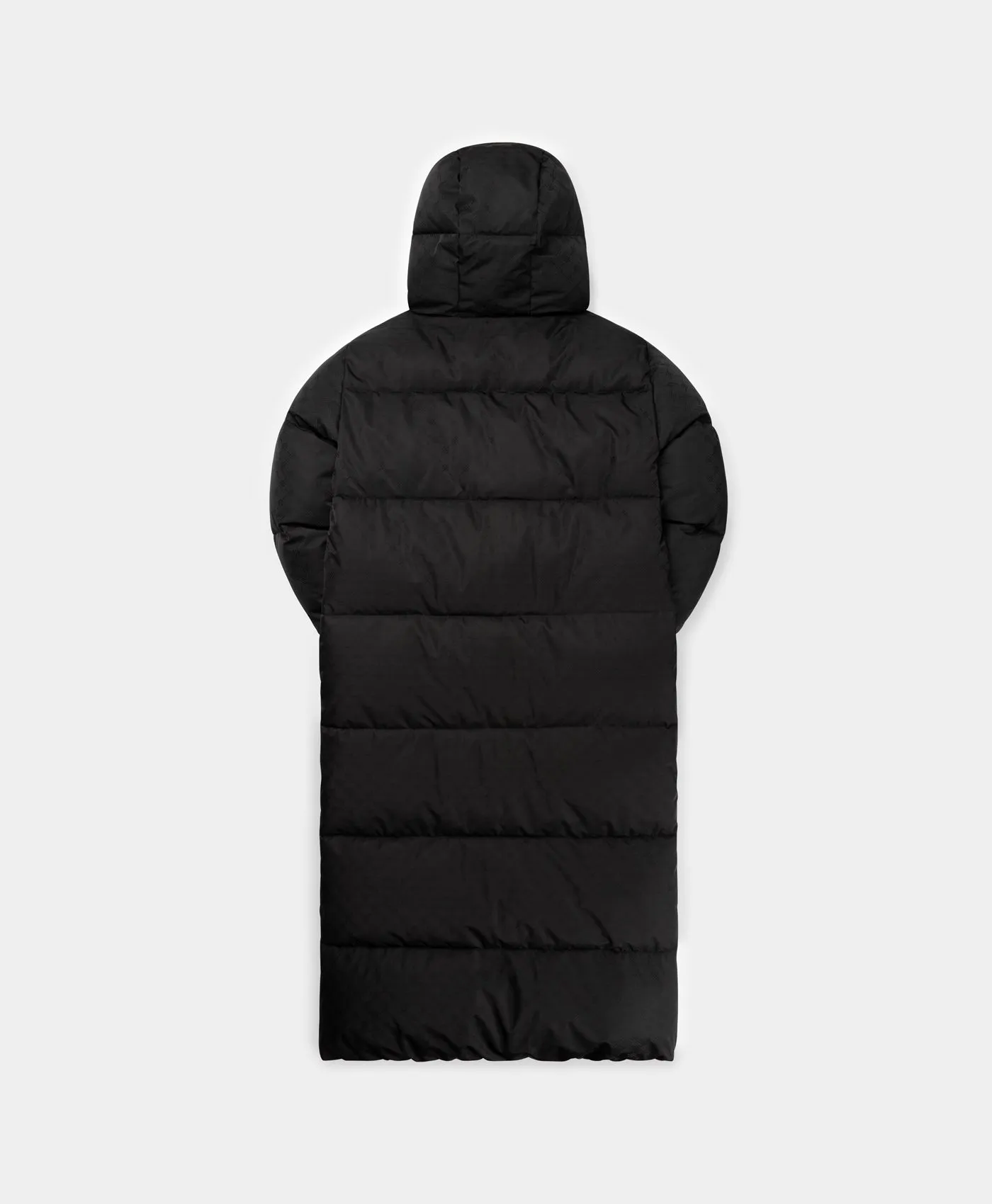 Black Monogram Long Puffer Jacket