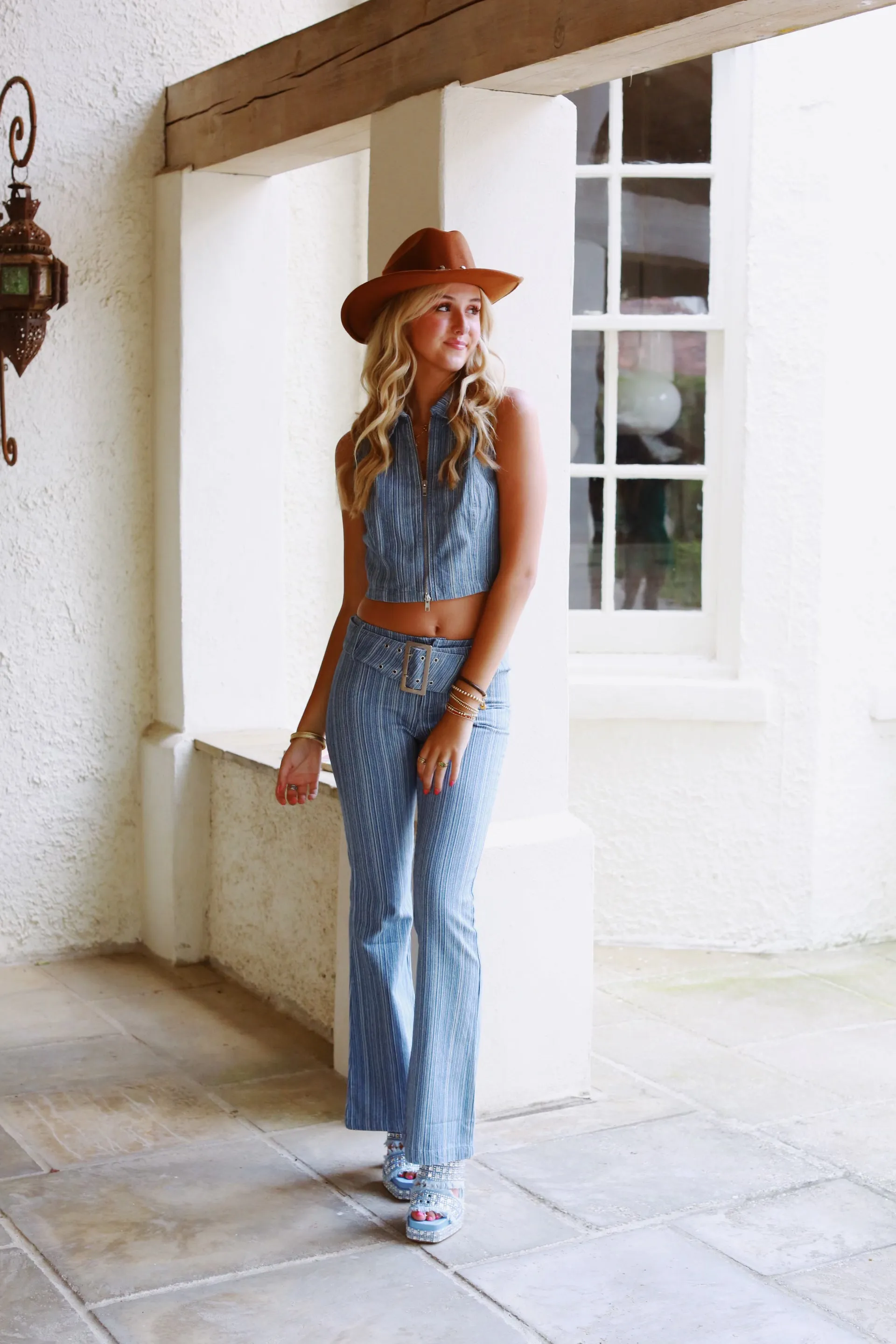 Brittany Baby Low Rise Jeans - Denim Blue