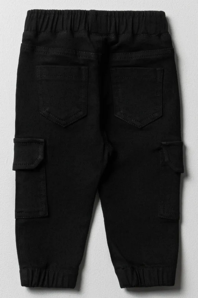 Cargo Denim Jeans Black