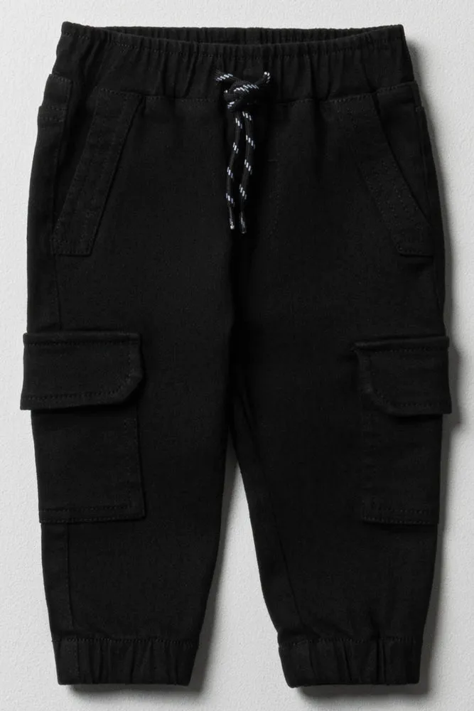 Cargo Denim Jeans Black