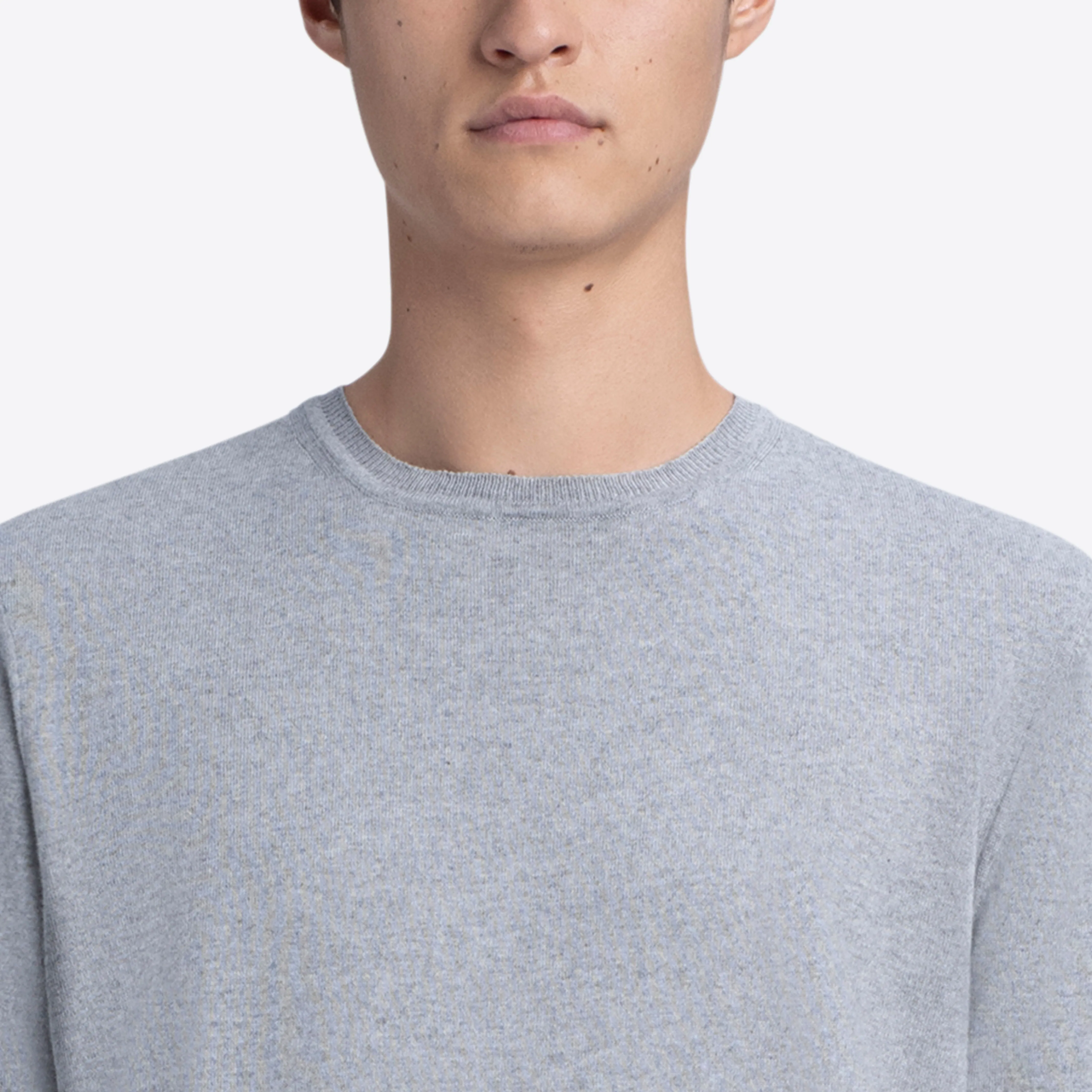 Crew Neck Melange Sweater