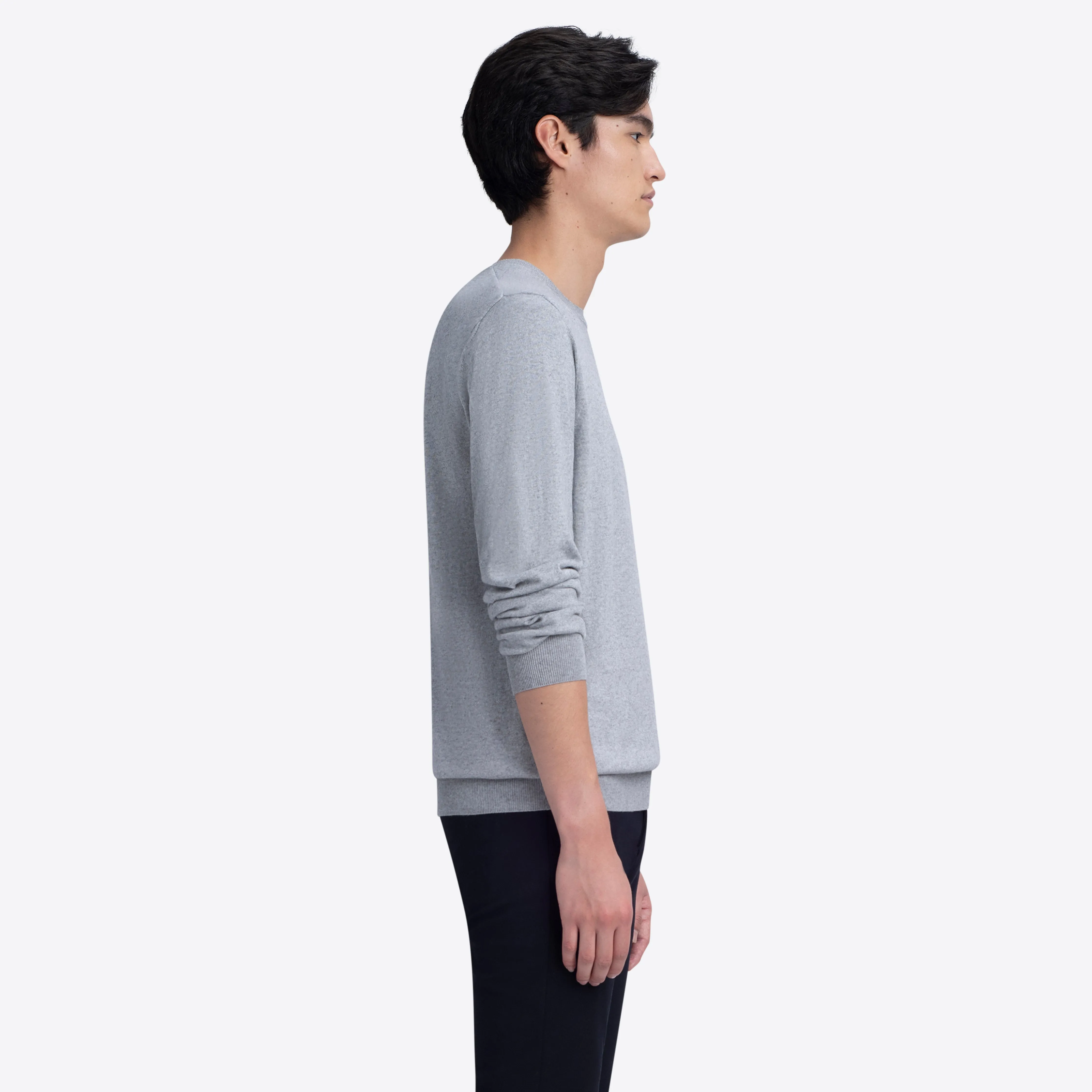 Crew Neck Melange Sweater