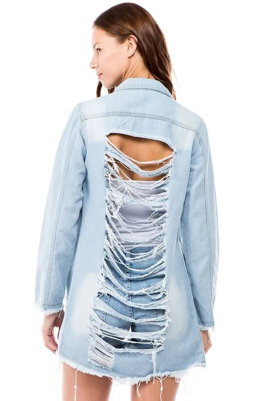Cut DENIM JACKET