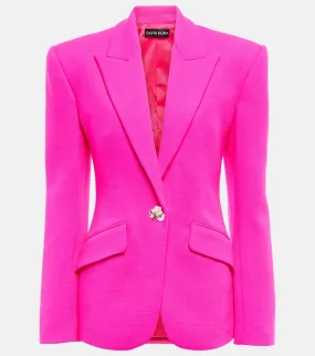 David Koma Embellished virgin wool blazer