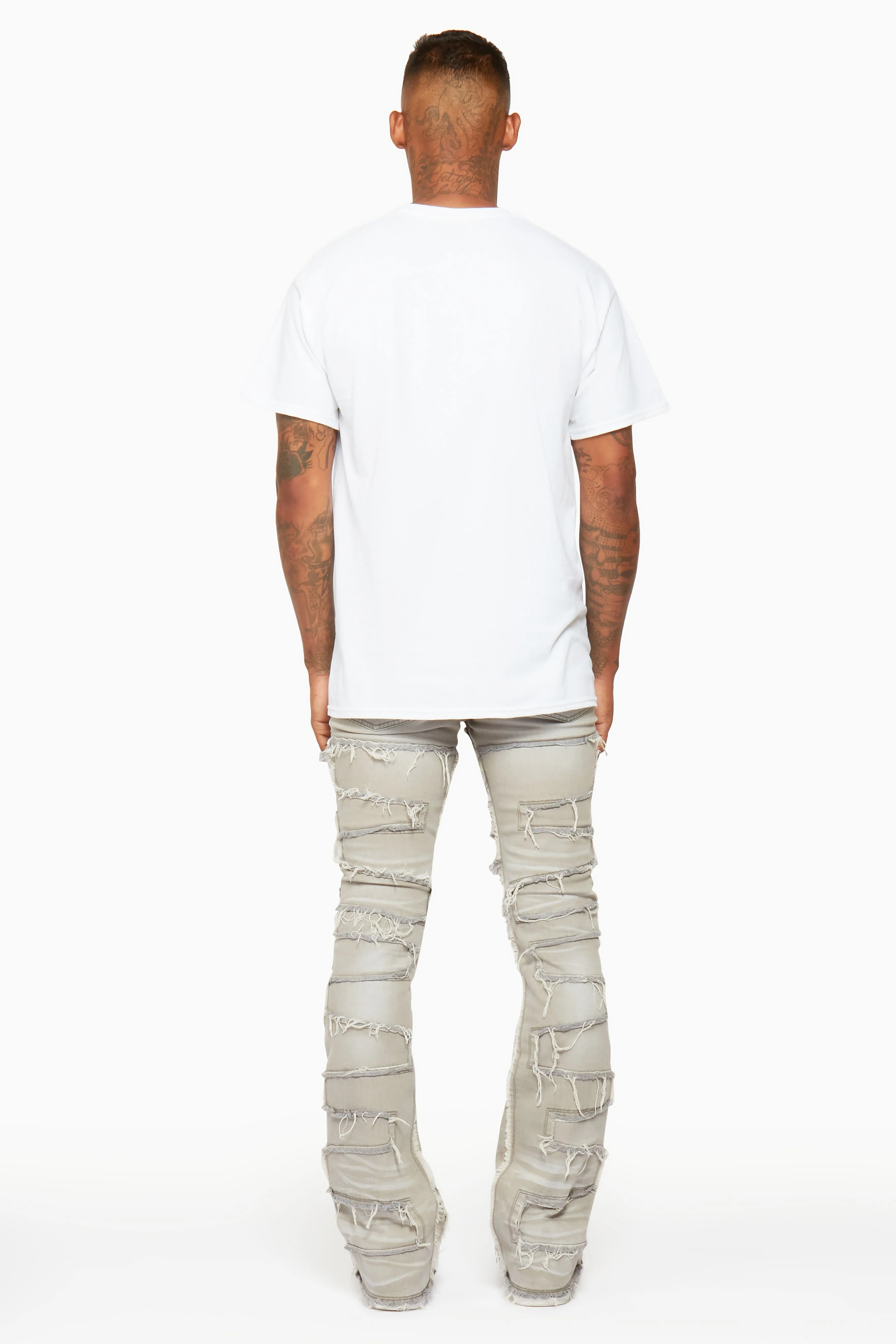 Flare Mens Stacked in Grey