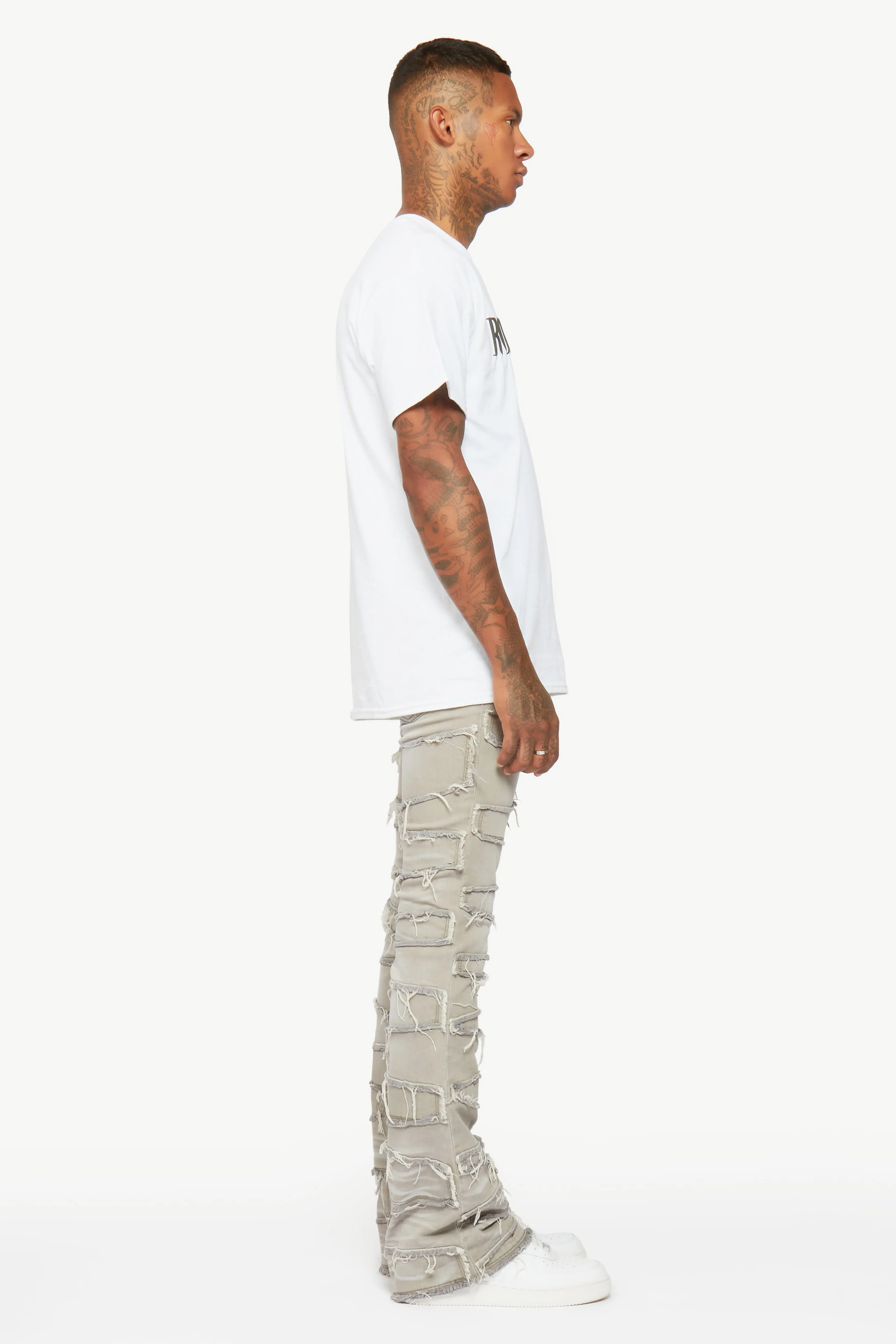 Flare Mens Stacked in Grey