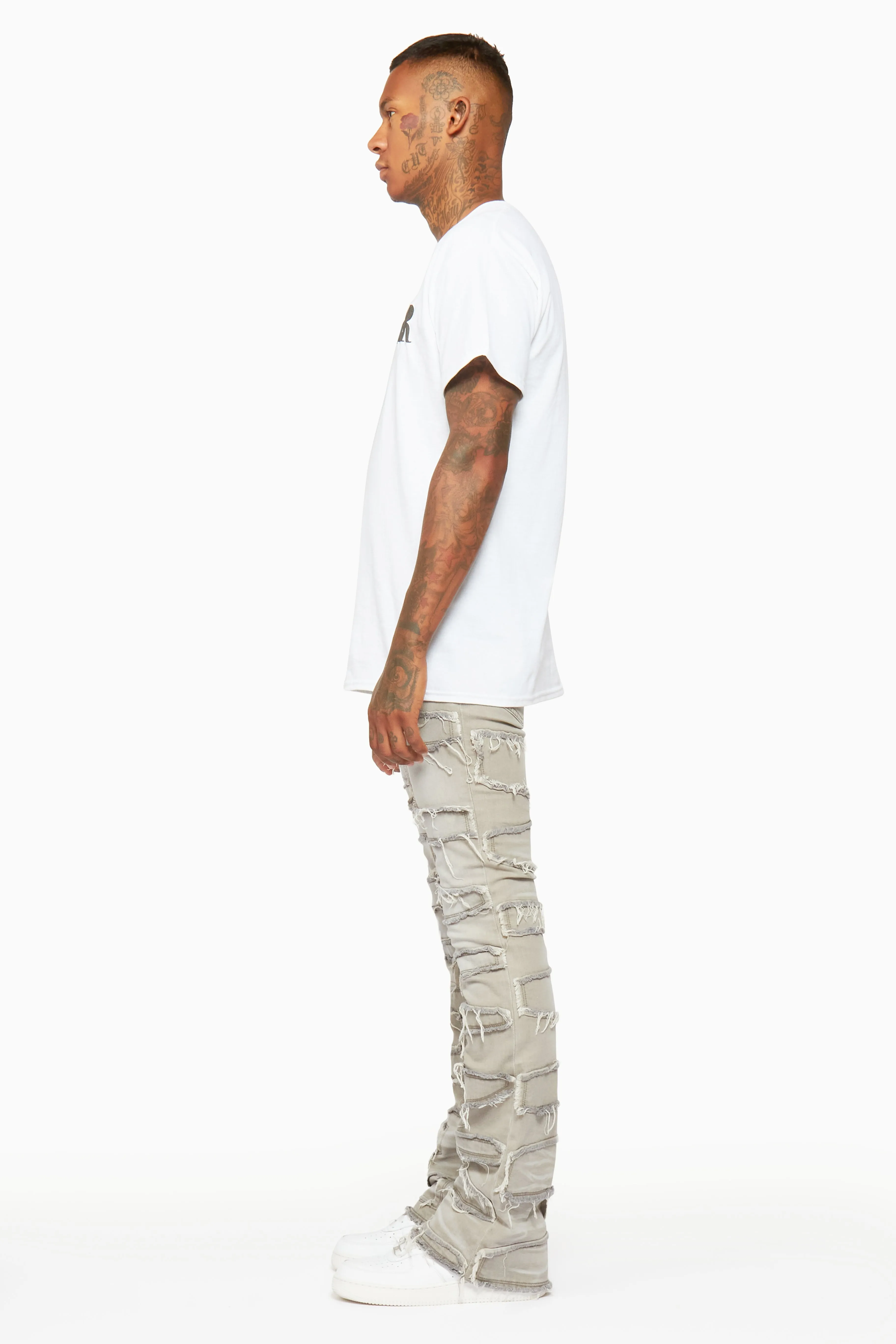Flare Mens Stacked in Grey