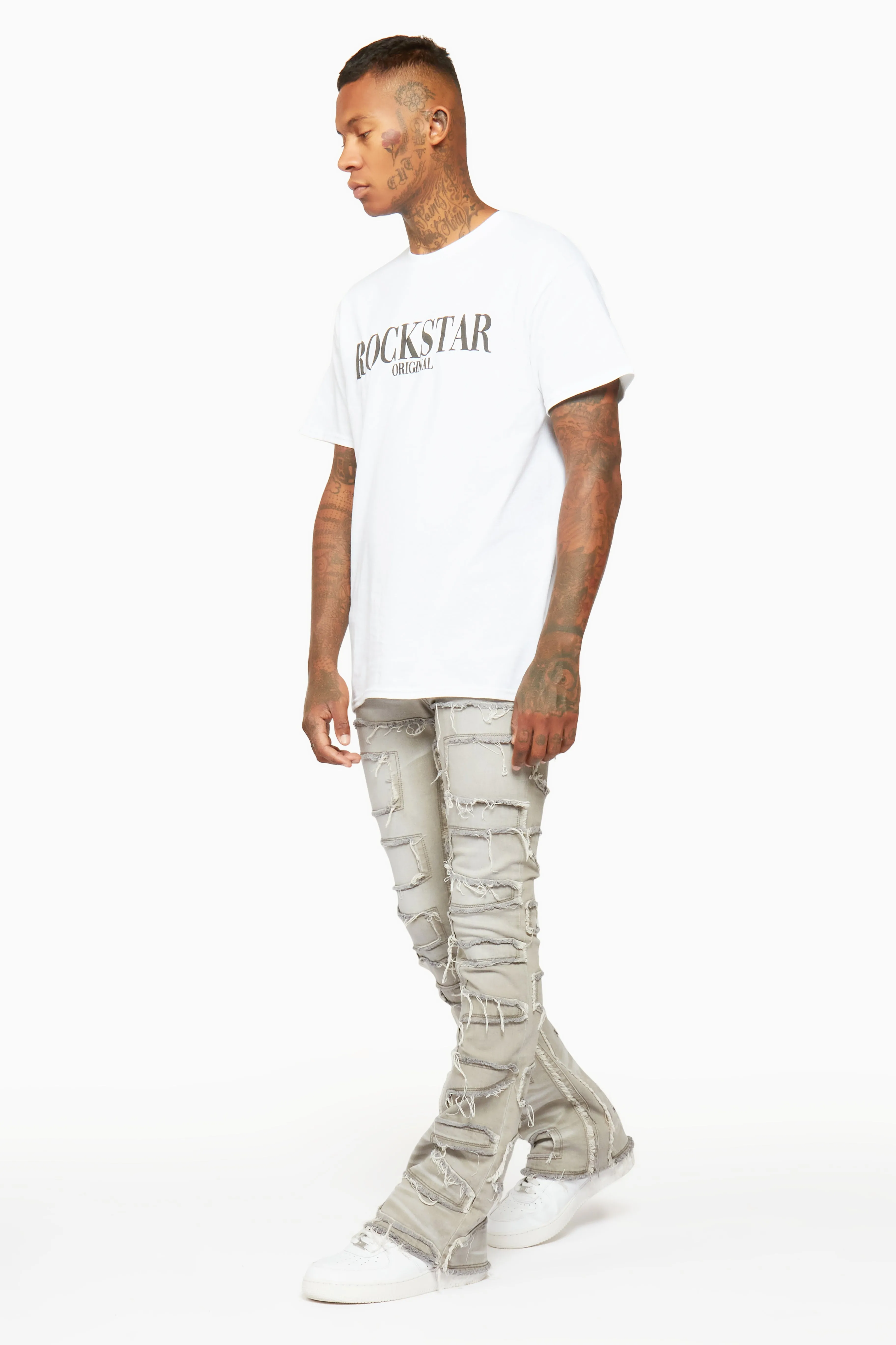 Flare Mens Stacked in Grey
