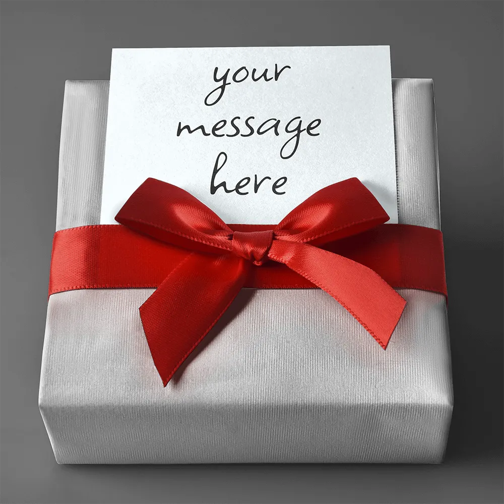 Gift Hand-wrapped with Personalized Card