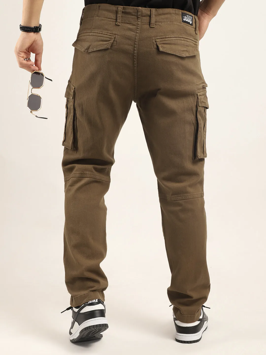Glory Brown Denim Cargo Pants