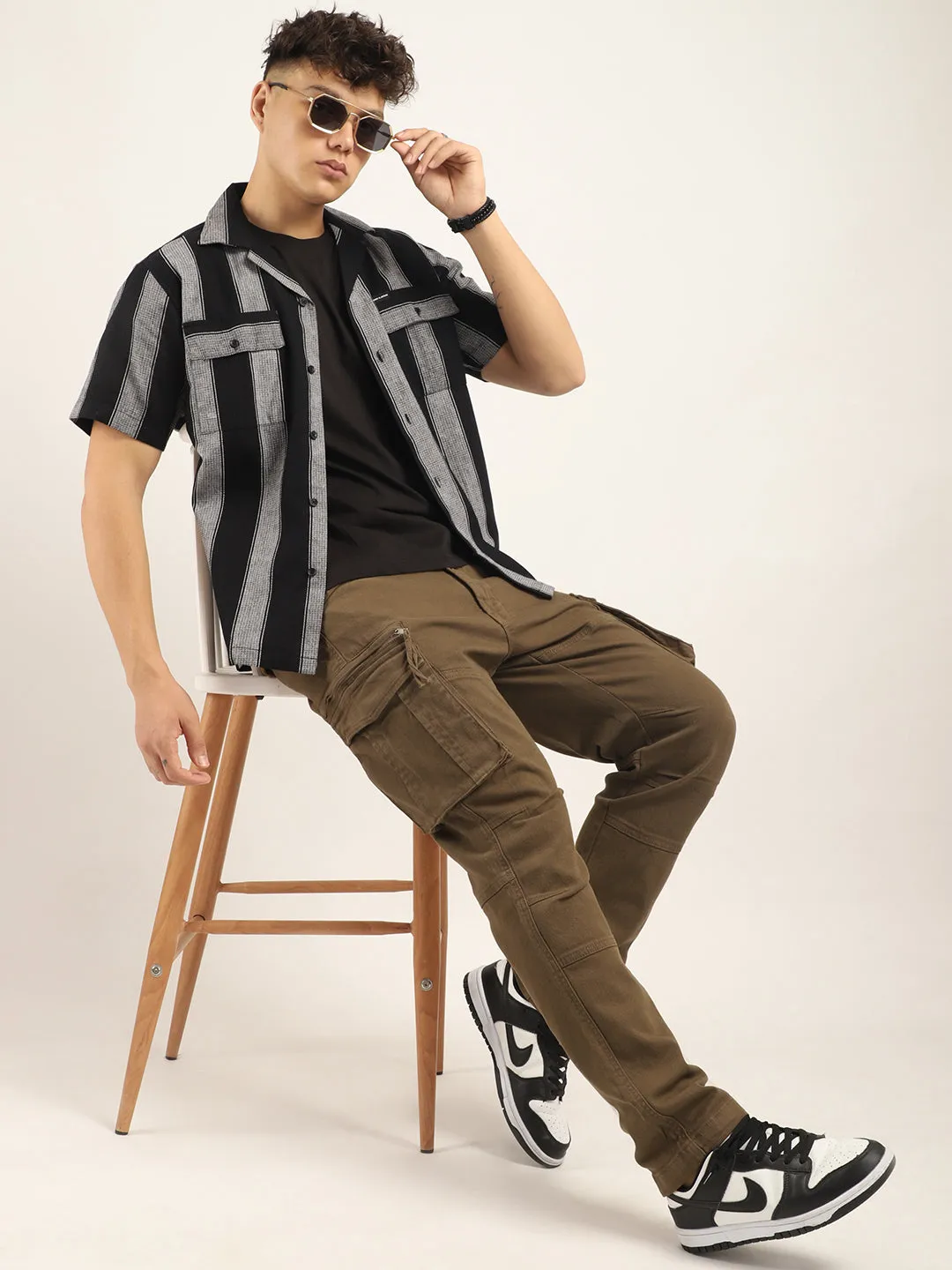 Glory Brown Denim Cargo Pants