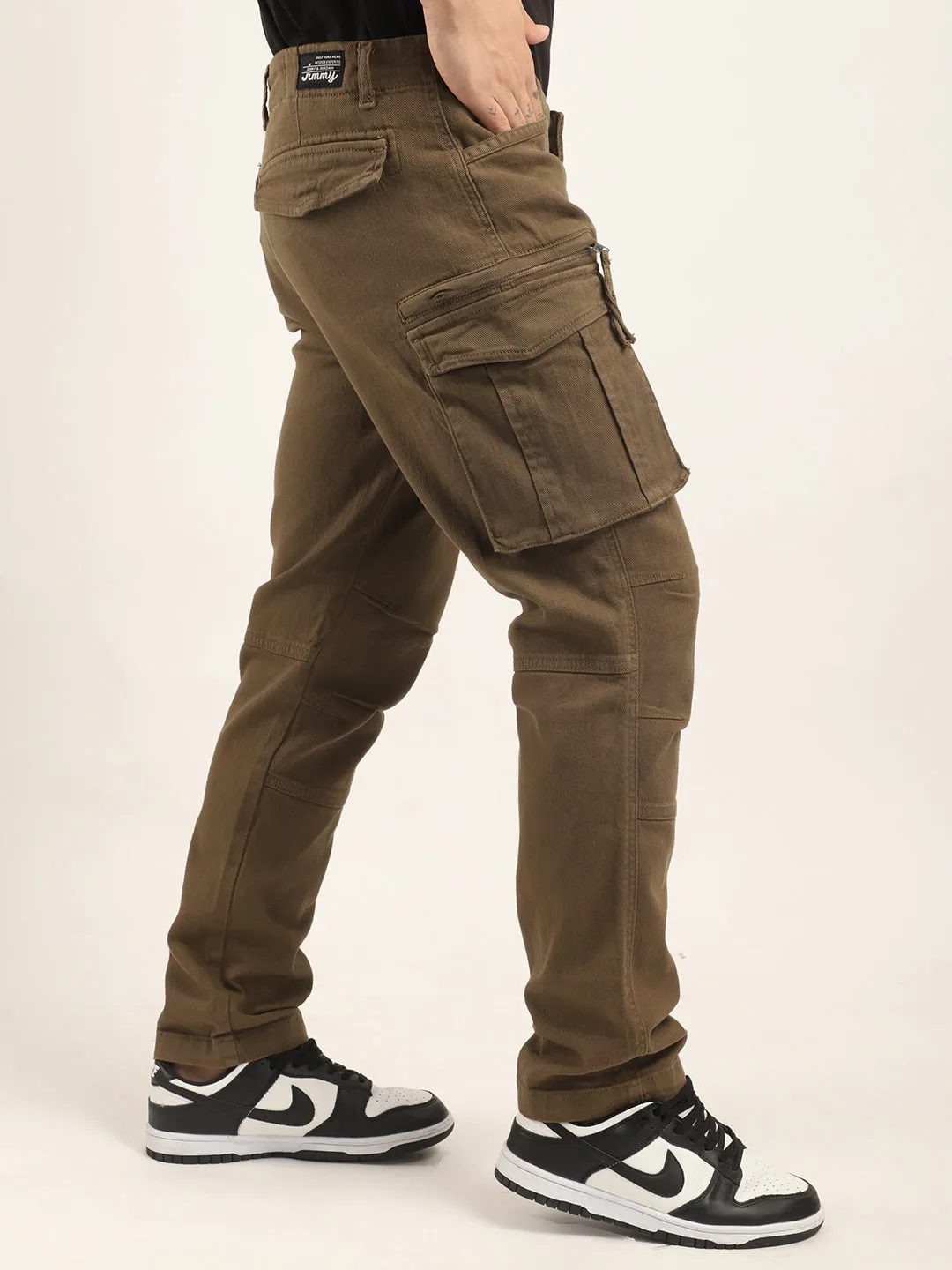 Glory Brown Denim Cargo Pants