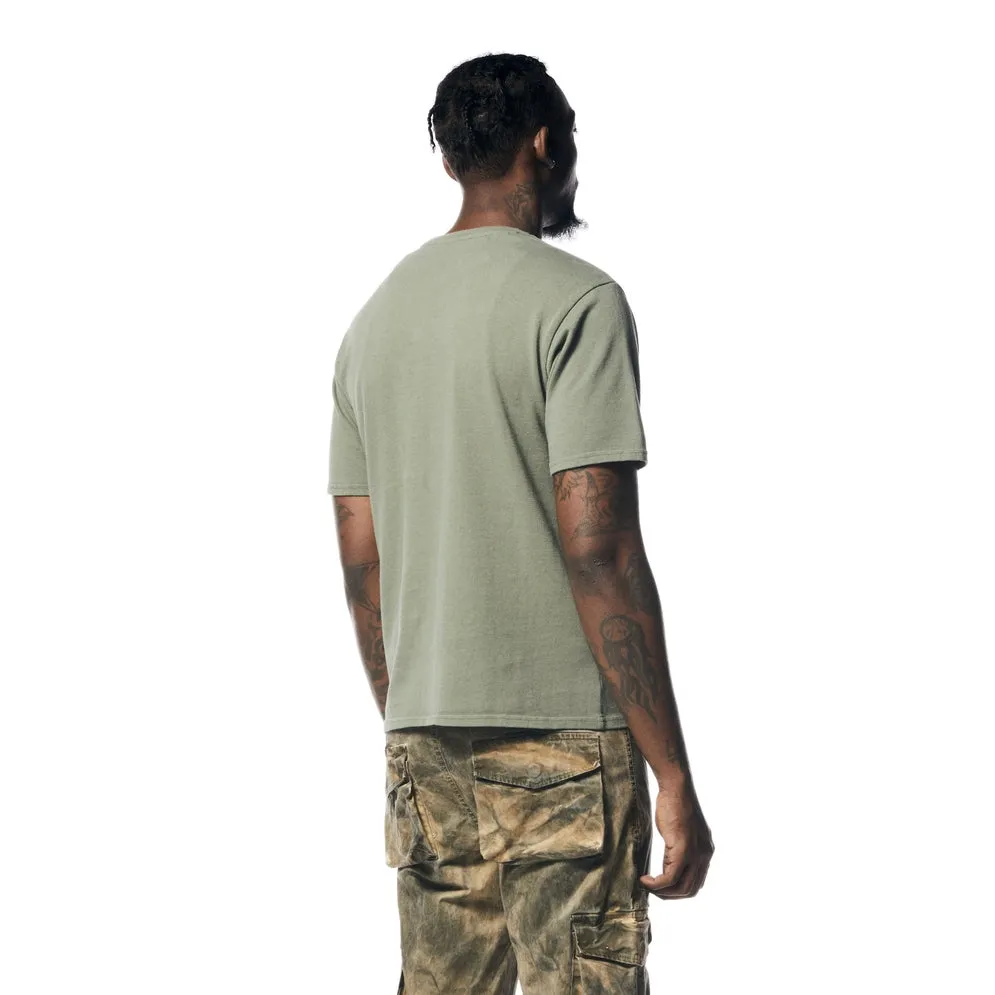 Graphic Washed T-Shirt - Vintage Army