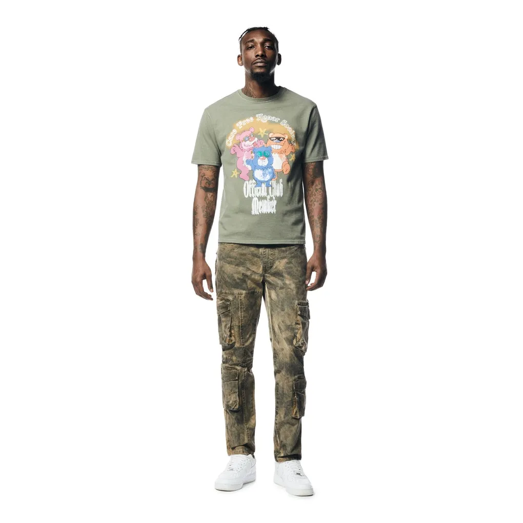 Graphic Washed T-Shirt - Vintage Army