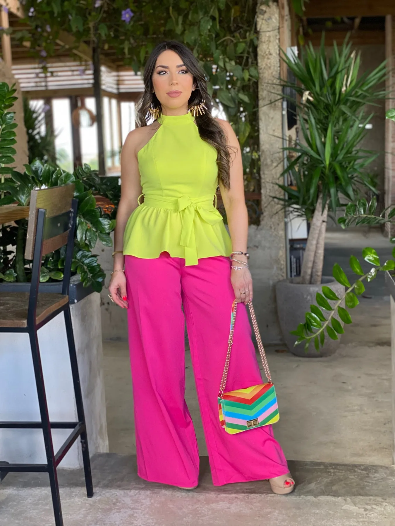 High Waist Wide Leg Pants