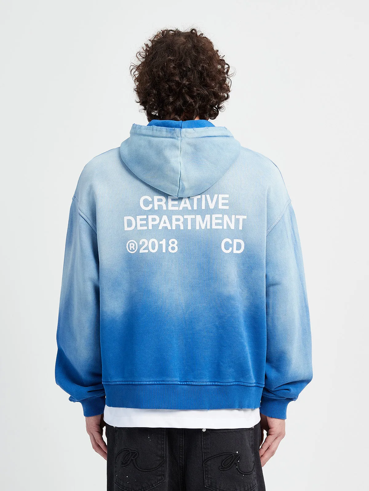 HOODIE CREATIVE DEPT - FADED BLUE