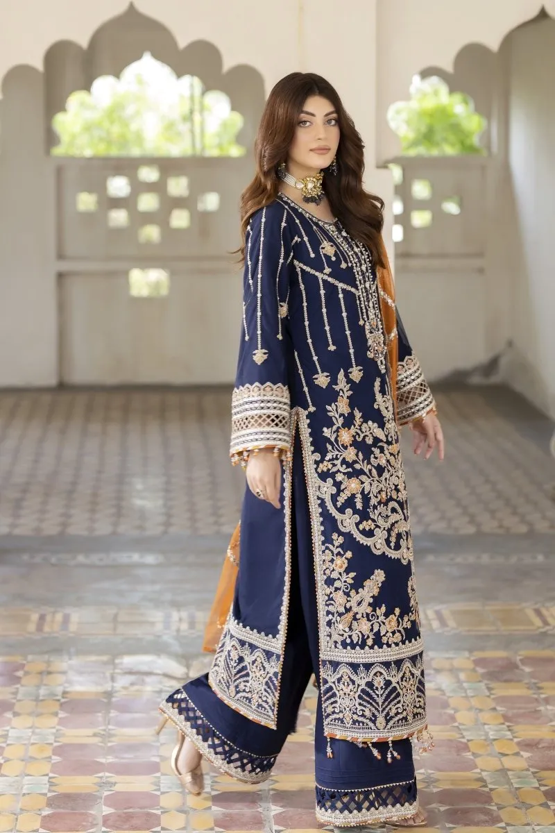 Imrozia Embellished Net Pakistani Party Wear Suit Noor IMR207