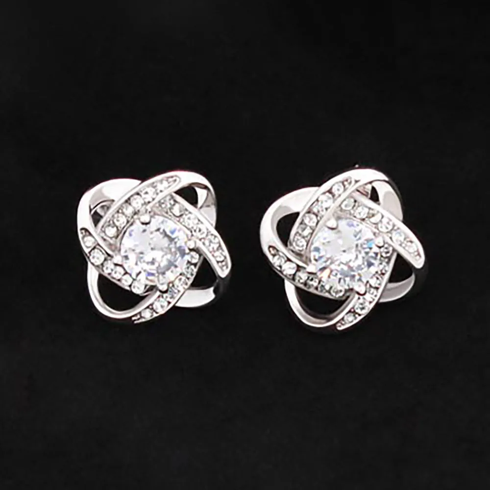Interlaced CZ Earrings