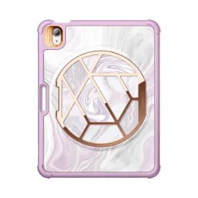 iPad 10.9 inch (2022) Cosmo Case-Marble Purple