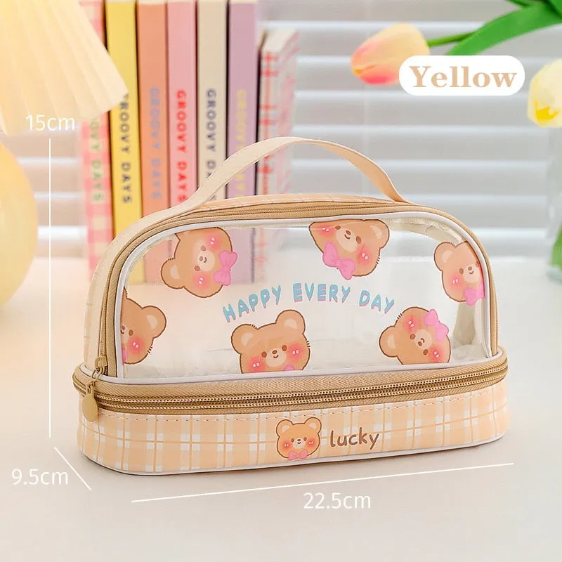 Kawaii Transparent Pencil Case