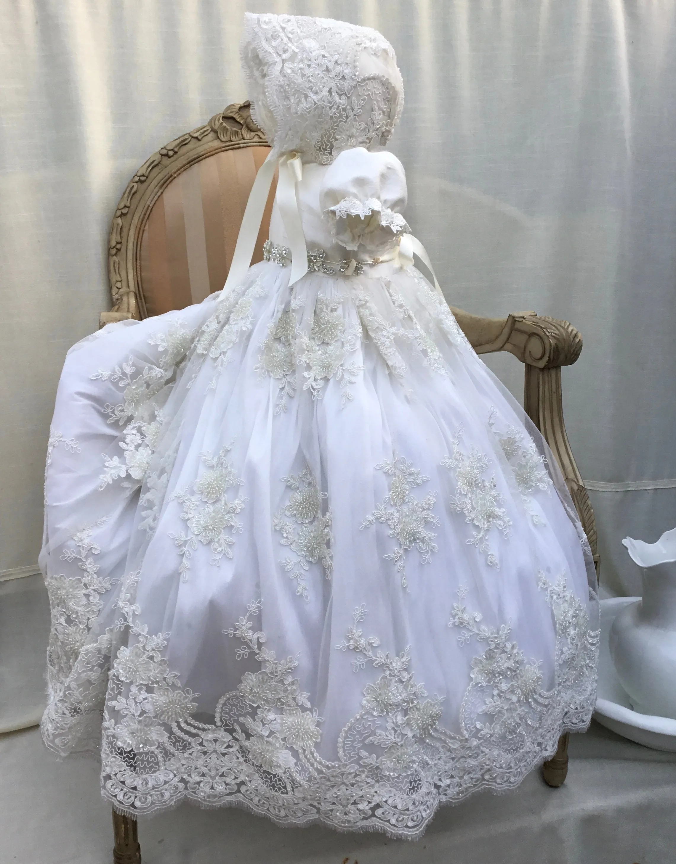 Lace Christening Gown - Aida