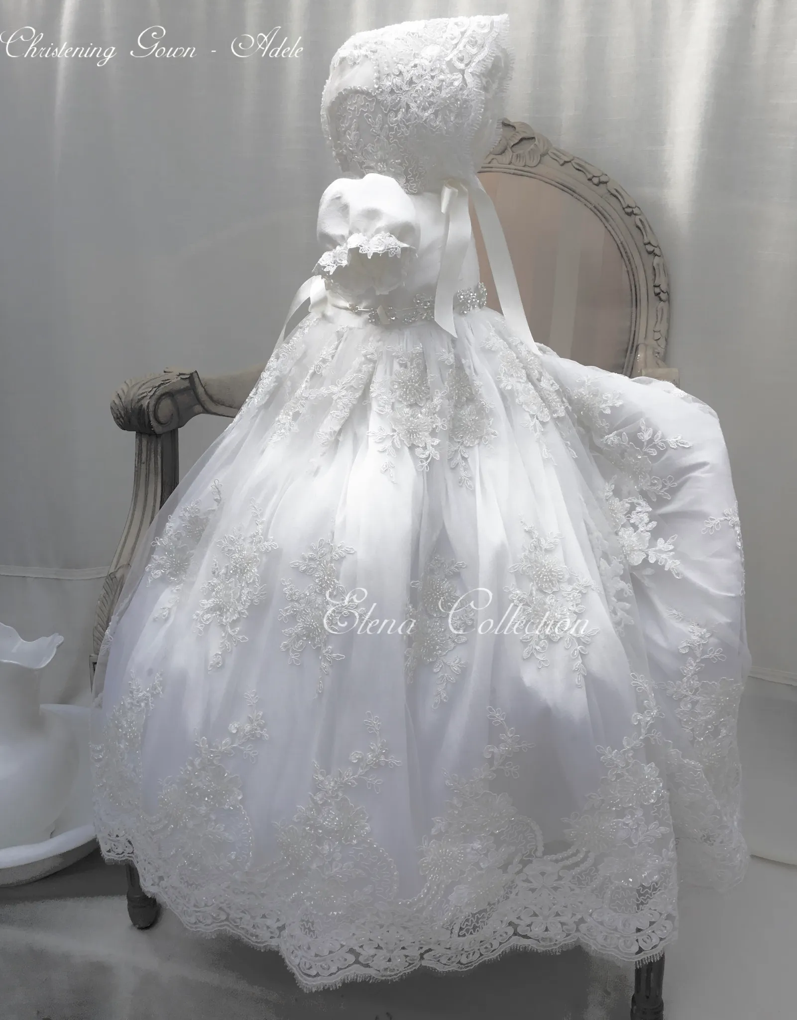 Lace Christening Gown - Aida