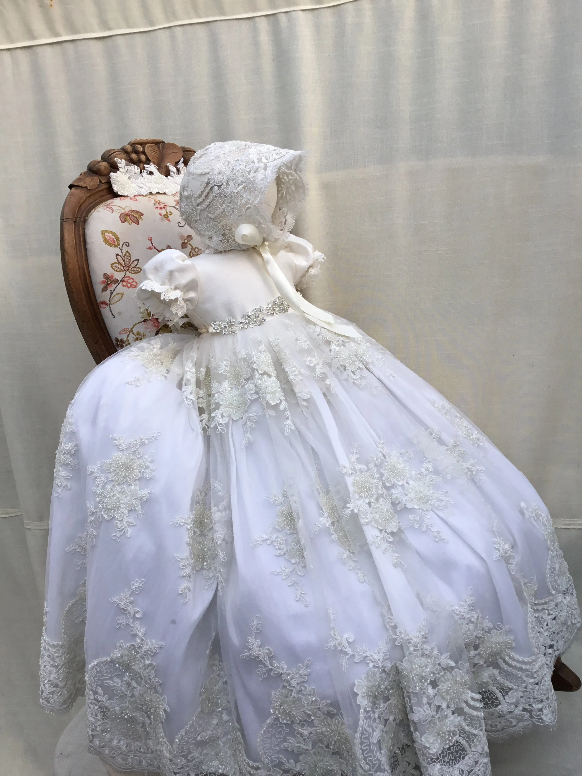 Lace Christening Gown - Aida