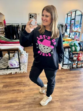 Let’s Go Girls Sequin Patch Sweatshirt
