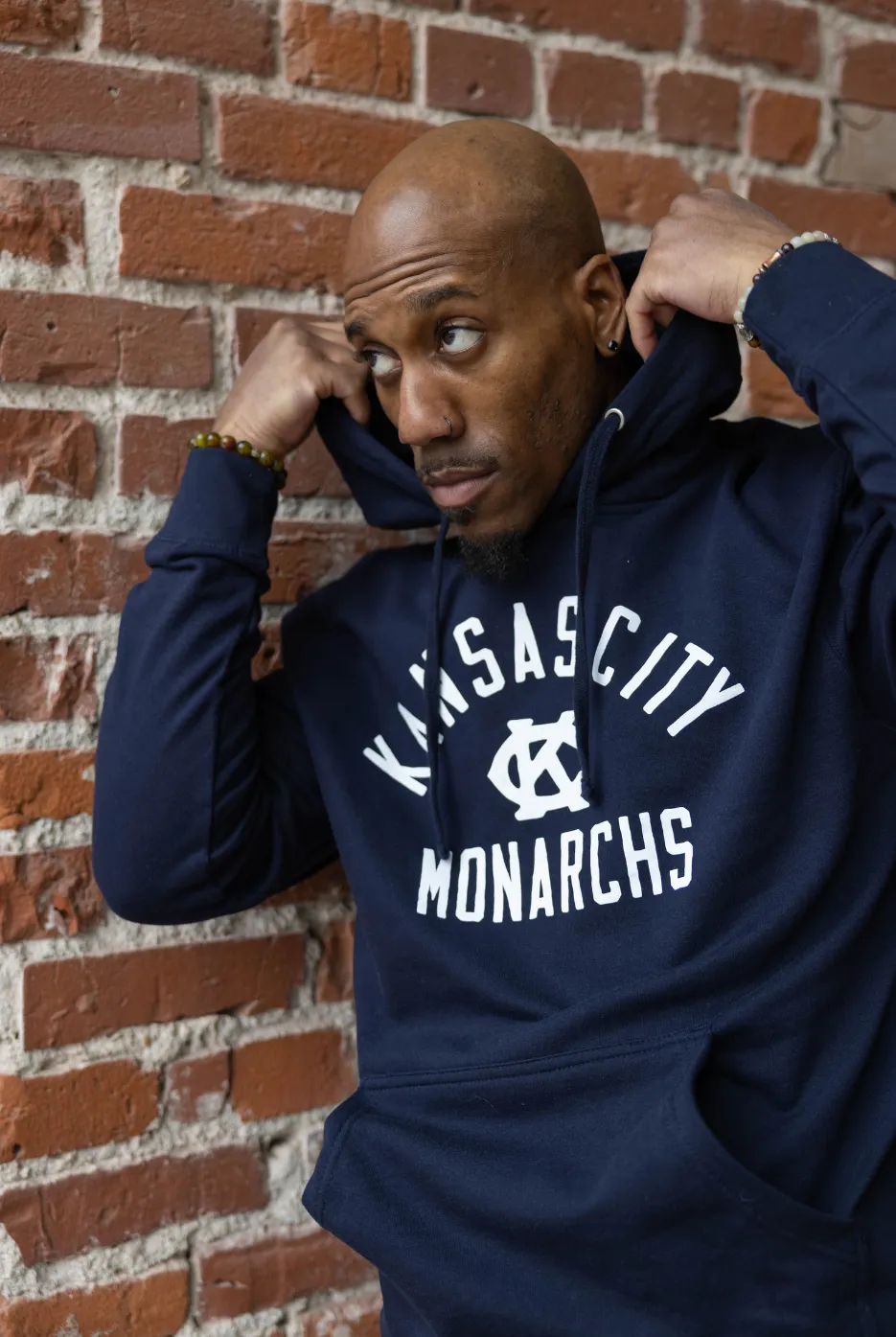 Navy  Monarch Vintage Hoodie