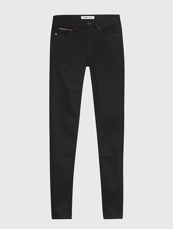 Nora Mid Rise Skinny Fit Faded Black Jeans