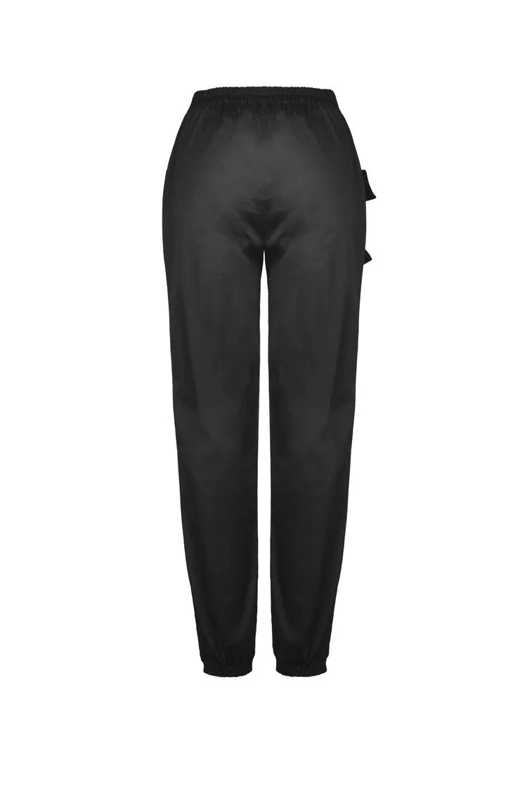 Punk irregular hollow thigh casual trousers  PW108