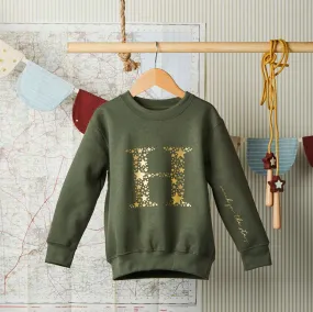 Secret Message Jumper - Moss Green
