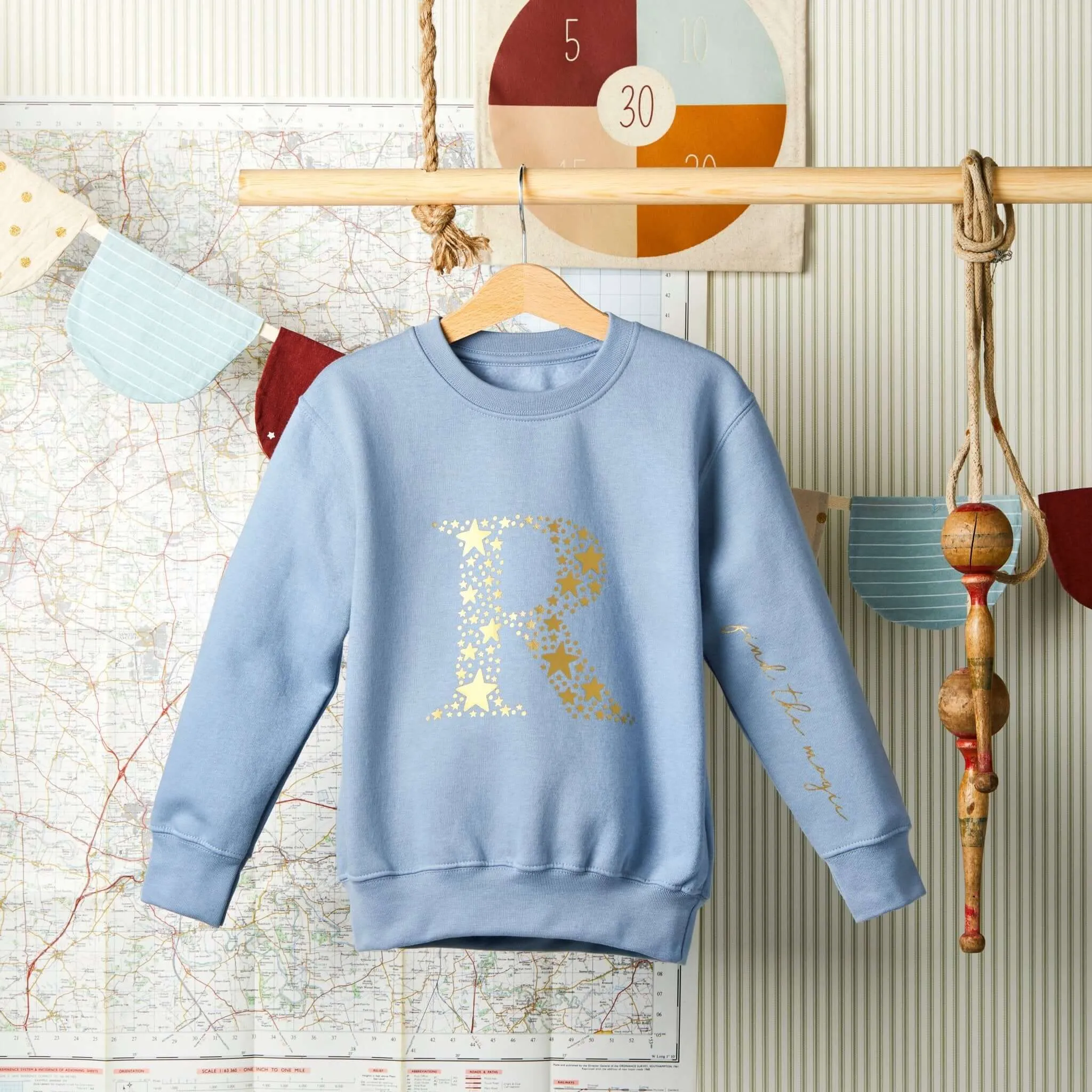 Secret Message Jumper - Sky Blue