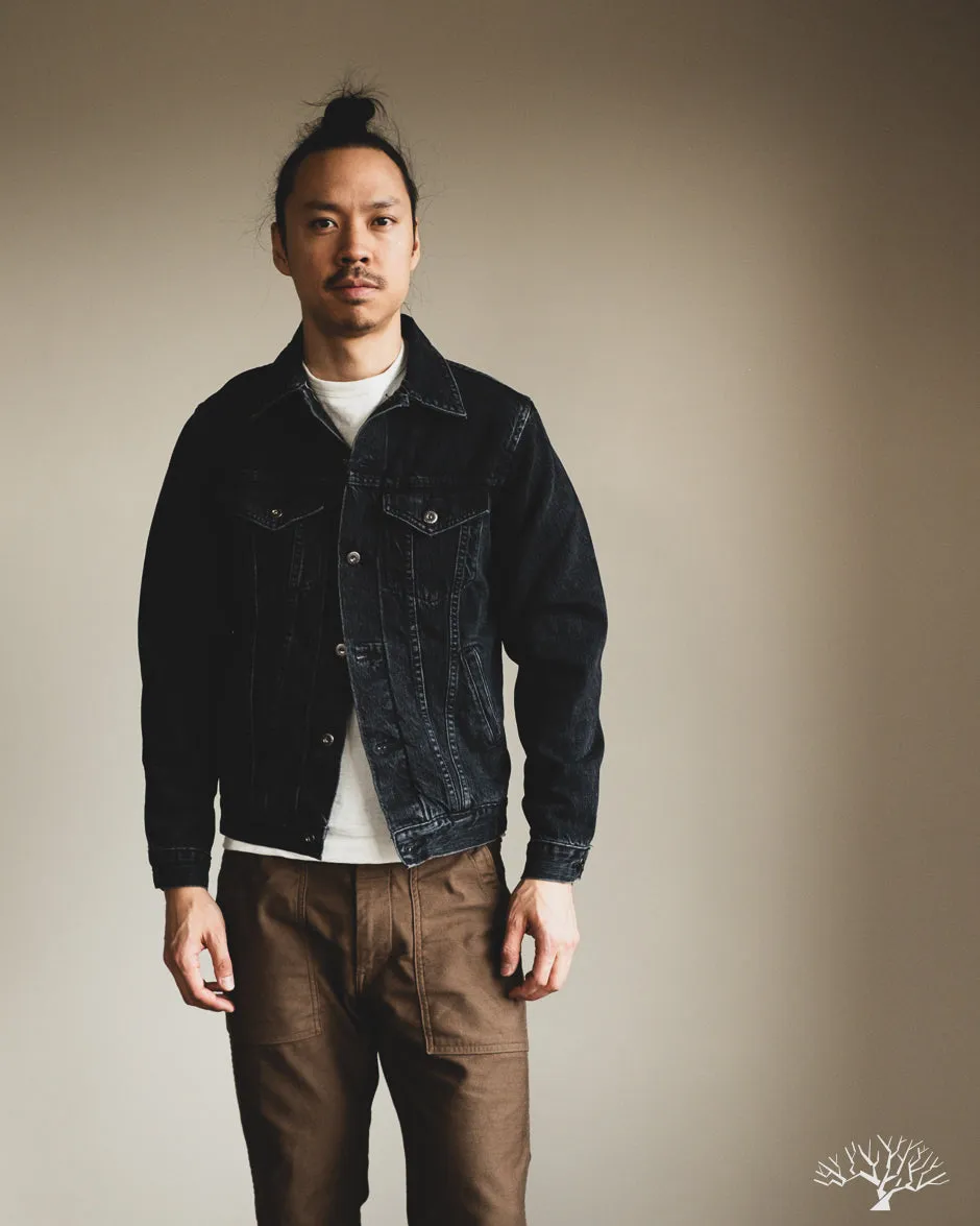 Stonewashed Type 3s Denim Jacket - Black