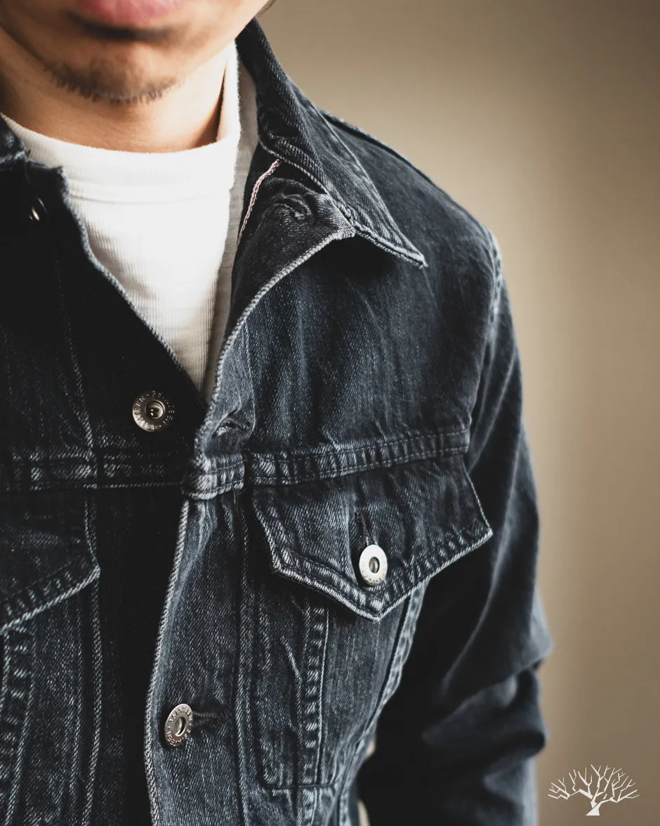 Stonewashed Type 3s Denim Jacket - Black