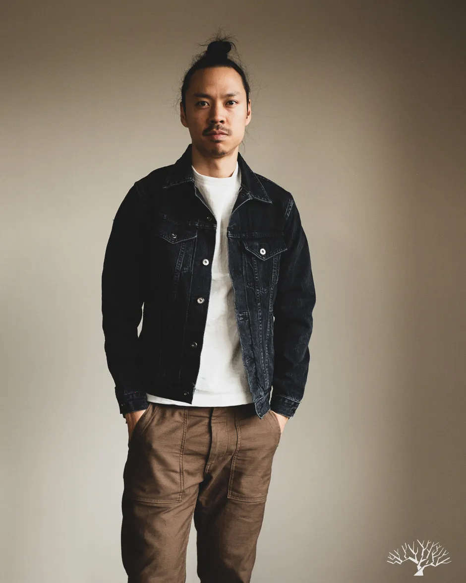 Stonewashed Type 3s Denim Jacket - Black