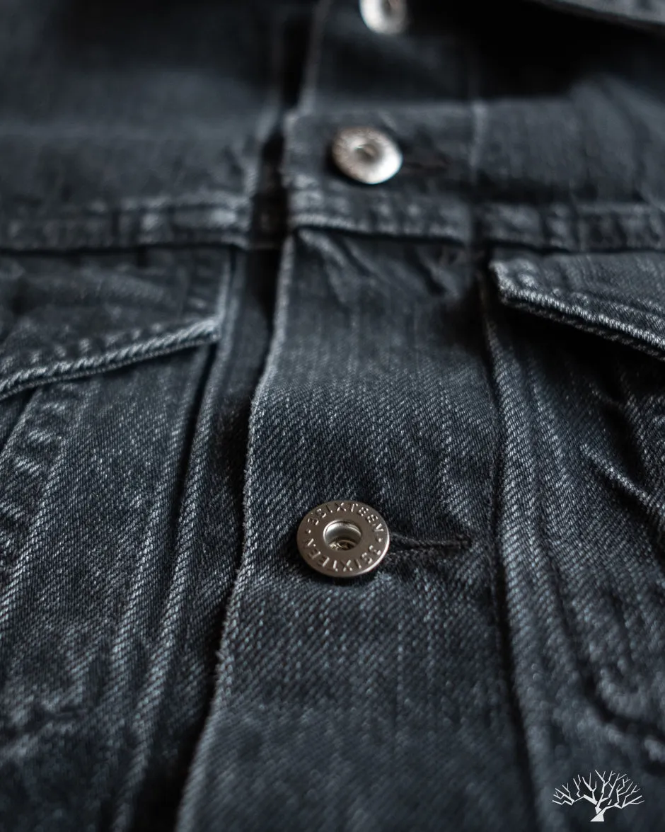 Stonewashed Type 3s Denim Jacket - Black