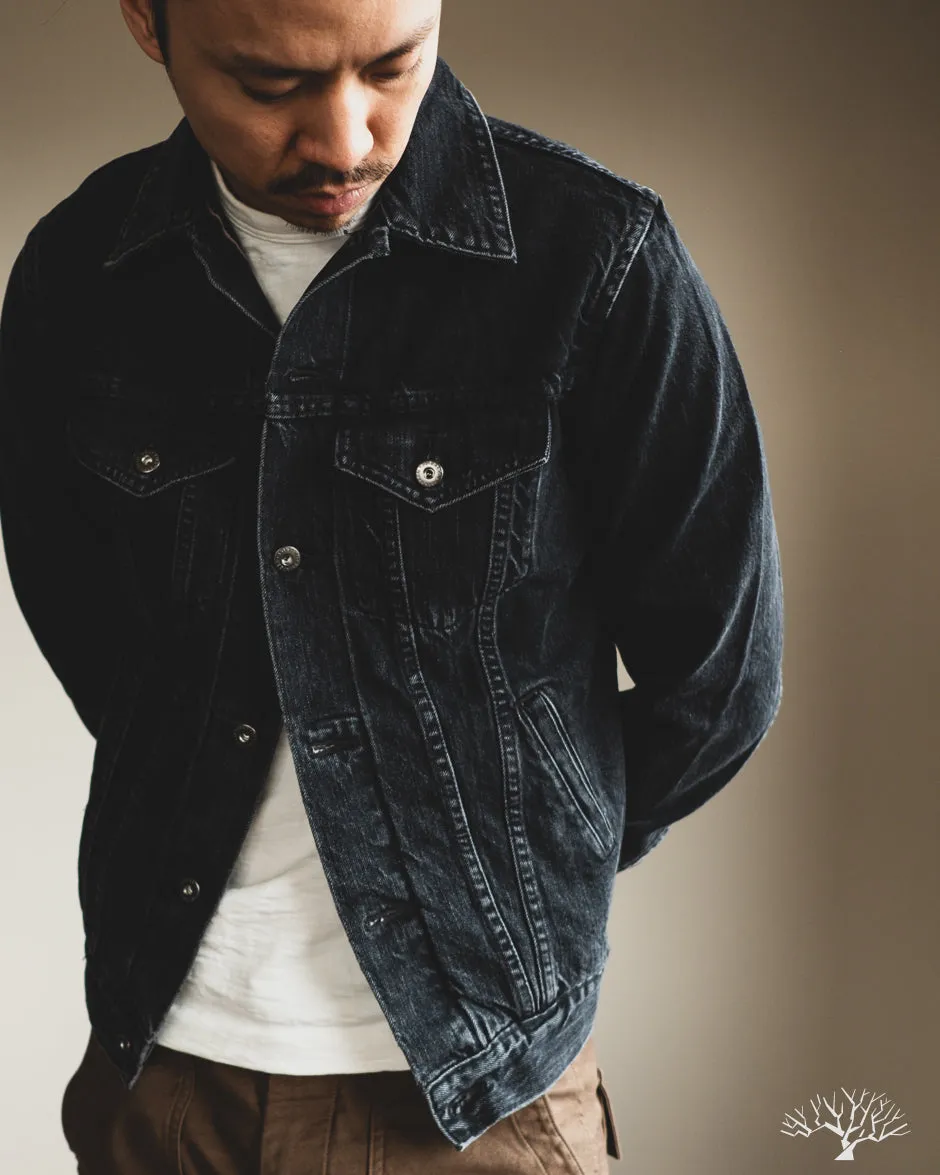 Stonewashed Type 3s Denim Jacket - Black